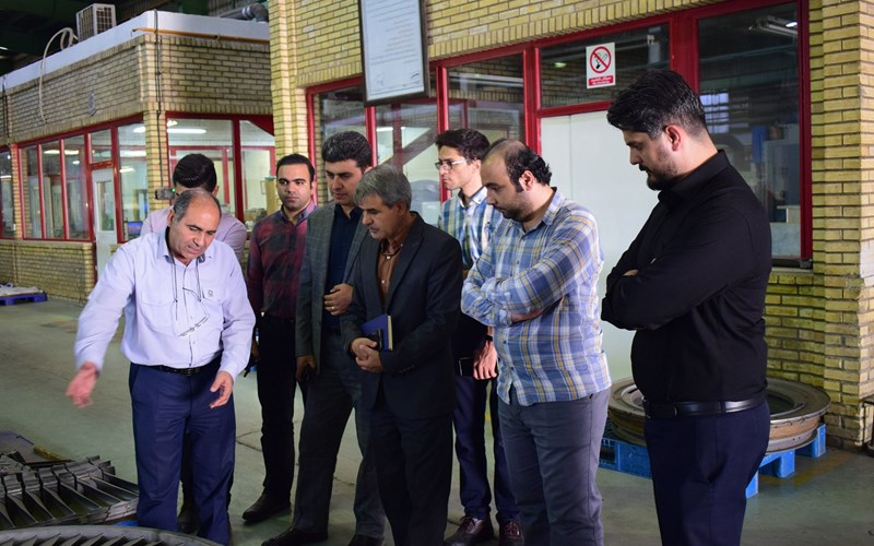بازدید مدیران محترم تولید نیروی برق شهید رجایی از شرکت قطعات توربین شهریار